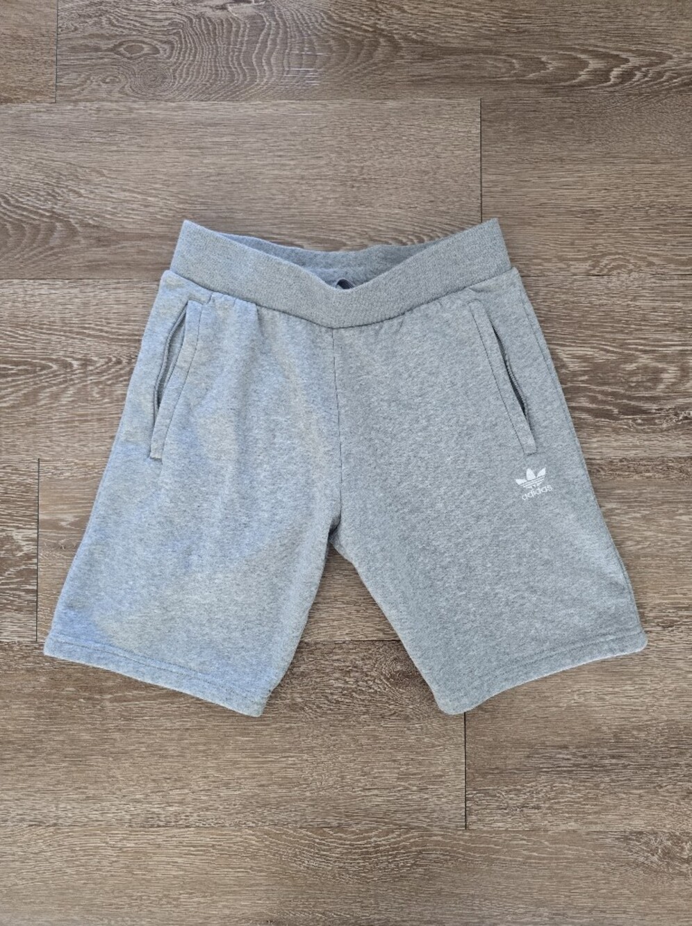 adidas Grey Kids Shorts with Trefoil Logo
